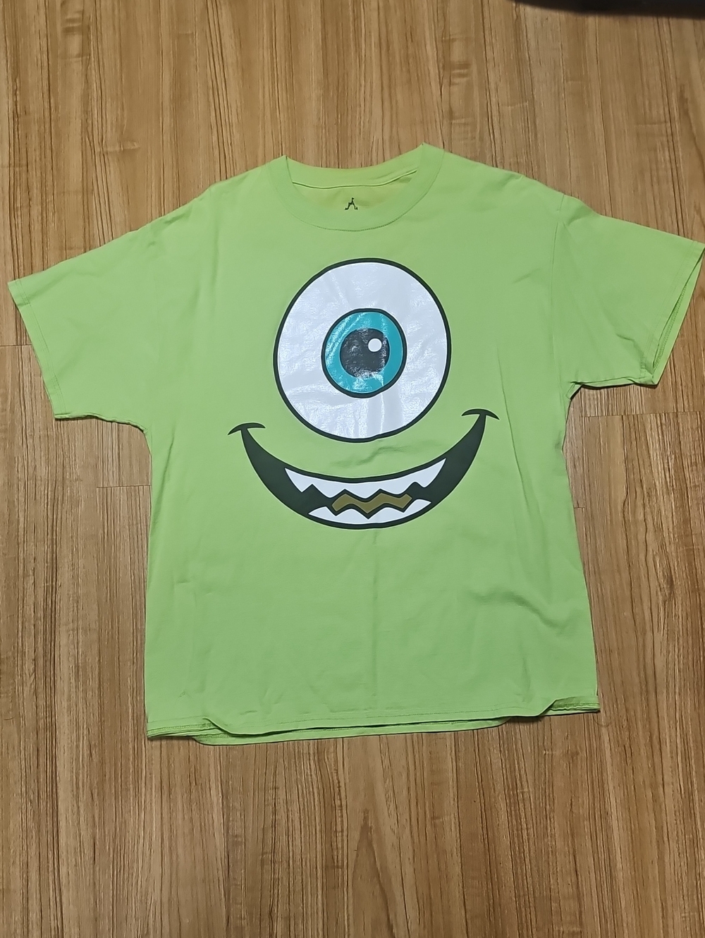 Men Hanes Lime Green One-Eye Monster Graphic Tee Monster Inc. Size L